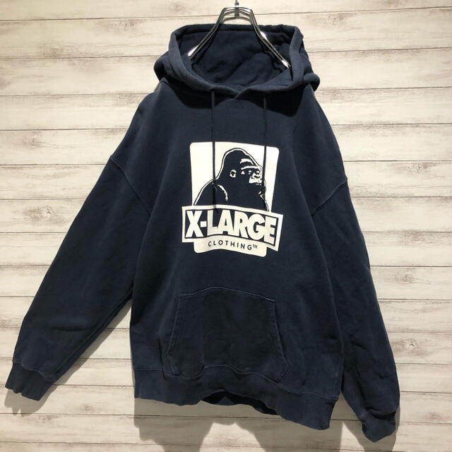 XLARGE(エクストララージ)の【定番デザイン】エクストララージ☆ビックロゴ　ゴリラ　定番　人気カラーパーカー メンズのトップス(パーカー)の商品写真