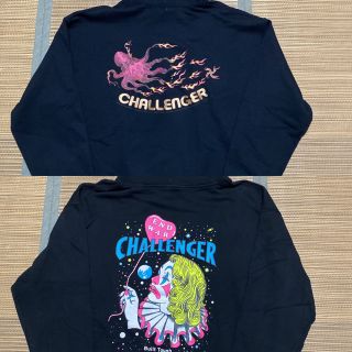 ネイバーフッド(NEIGHBORHOOD)のCHALLENGER END WAR ピエロ　タコ　スウェット　XL 黒(パーカー)