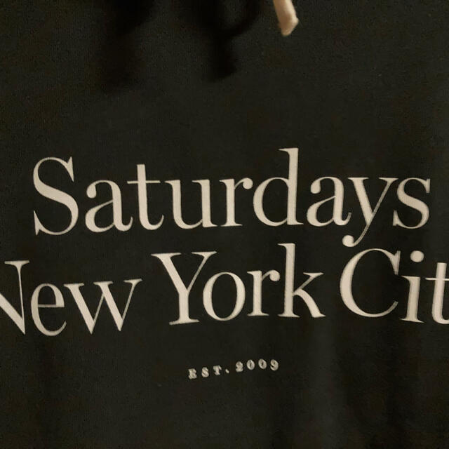 SATURDAYS SURF NYC(サタデーズサーフニューヨークシティー)のサタデーズサーフ　パーカー　黒　M Saturdays surf newyork メンズのトップス(パーカー)の商品写真