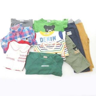 ミキハウス ダブルビー キッズ 男の子 9着 セット Tシャツ 70～90(その他)