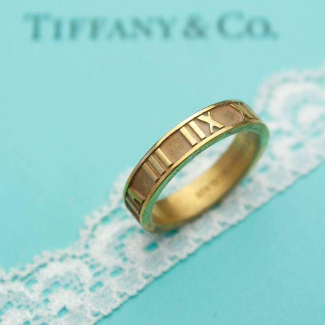 Tiffany ティファニー ダイヤ付きアトラスリング 8.5号 K18 www