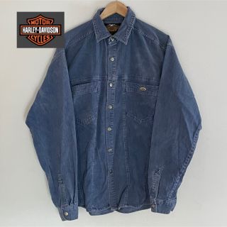 ハーレーダビッドソン(Harley Davidson)の美品　ハーレーダビッドソン　コーデュロイ　ジャケット　ブルー　古着(その他)