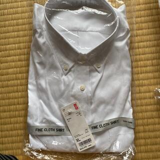 ユニクロ(UNIQLO)の【未使用】メンズUNIQLOファインクロスオックスフォードシャツ(長袖)XL(シャツ)
