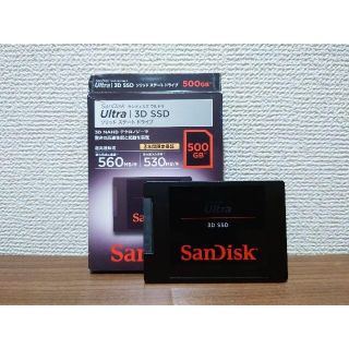 サンディスク(SanDisk)のSanDisk Ultra 3D 500G SDSSDH3-500G-J25(PCパーツ)