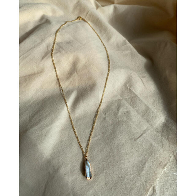 Gold pearl necklace レディースのアクセサリー(ネックレス)の商品写真