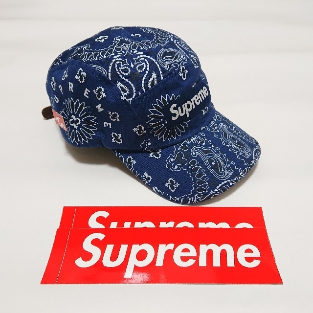 新品未使用 Supreme Bandana Camp Cap バンダナ