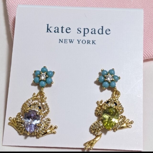 kate spade new york(ケイトスペードニューヨーク)のNEW【新品】kate spadeケイトスペード フロッグドロップ ピアス レディースのアクセサリー(ピアス)の商品写真