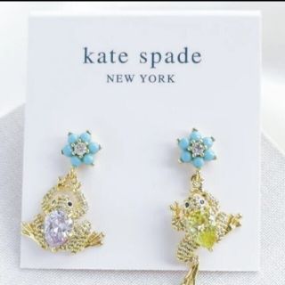 ケイトスペードニューヨーク(kate spade new york)のNEW【新品】kate spadeケイトスペード フロッグドロップ ピアス(ピアス)