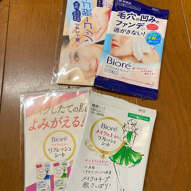 Biore(ビオレ)のビオレ メイクふき取り メイクの上からリフレッシュ シート コスメ/美容のスキンケア/基礎化粧品(その他)の商品写真