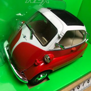 WELLY 1/18 BMW イセッタ　レッド　ダイキャスト製　ミニカー (その他)