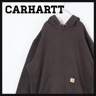 カーハート(carhartt)の【即完モデル‼︎】Carhartt♧茶 ワンポイントロゴ パーカー N97(パーカー)