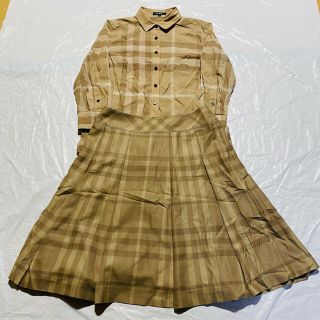 バーバリー(BURBERRY)のバーバリーロンドン セットアップ　シャツ　スカート　チェック柄 (シャツ/ブラウス(長袖/七分))