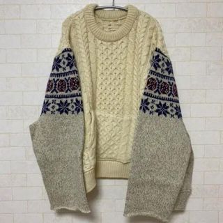 ビームス(BEAMS)の77circa  リメイク　フィッシャーマンニット(ニット/セーター)