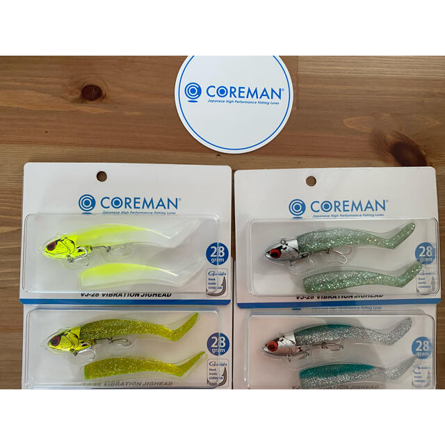 Coreman コアマン VJ-28 バイブレーションジグヘッド4点セット! Coreman コアマン VJ-28 バイブレーションジグヘッド4点セット!