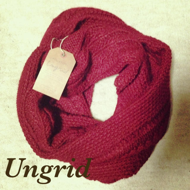 Ungrid(アングリッド)の２０１３ Ａ/Ｗ 新品 ♡♡ 値下げ レディースのファッション小物(マフラー/ショール)の商品写真