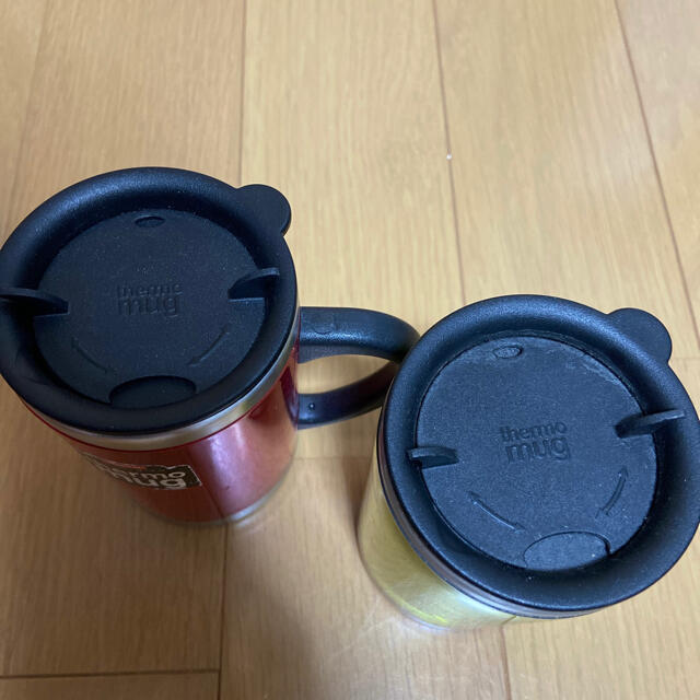 thermo mug(サーモマグ)のthermo mug  サーモマグ　2個セット　蓋付き スポーツ/アウトドアのアウトドア(食器)の商品写真