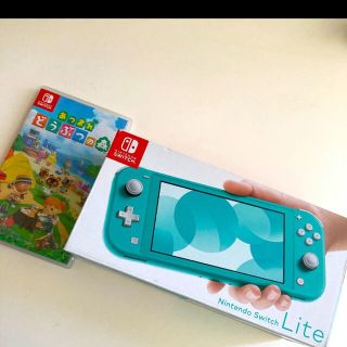 ニンテンドースイッチ(Nintendo Switch)のNintendo Switch Lite  スイッチ ライト本体　あつ森セット(携帯用ゲーム機本体)