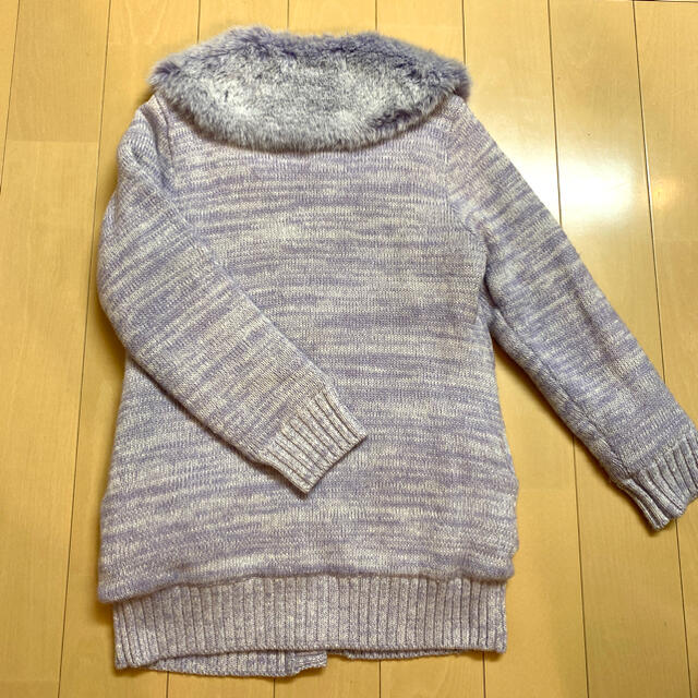 ANNA SUI mini(アナスイミニ)のANNA SUImini L【極美品】♡ニットブルゾン♡ キッズ/ベビー/マタニティのキッズ服女の子用(90cm~)(ジャケット/上着)の商品写真