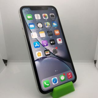 ジャンク SIMフリー iPhoneXR 128GB ホワイト 本体のみ 100(スマートフォン本体)