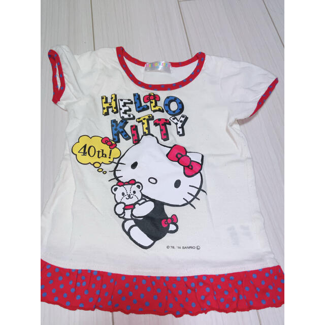 ハローキティ(ハローキティ)のTシャツ キッズ/ベビー/マタニティのキッズ服女の子用(90cm~)(Tシャツ/カットソー)の商品写真