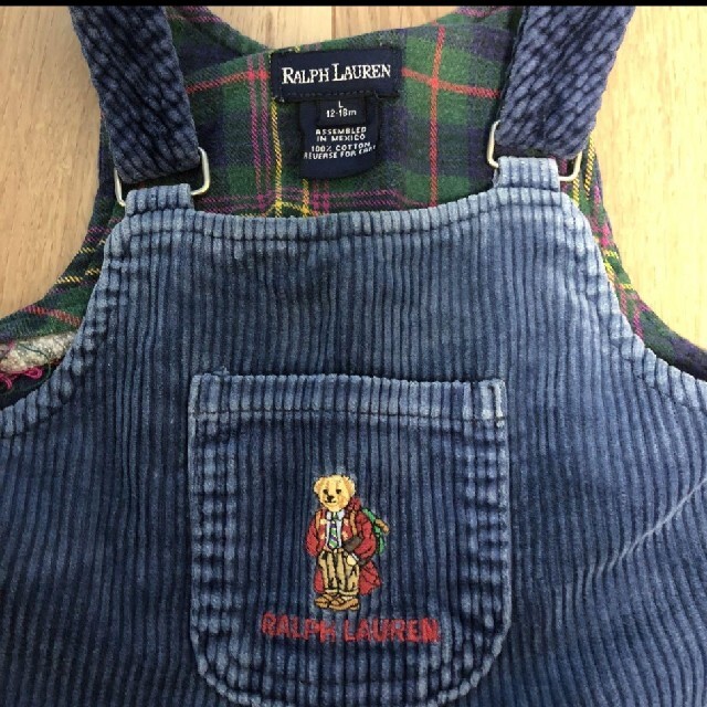 Ralph Lauren(ラルフローレン)の希少！ラルフローレン　ベビー70〜80サイズ　サロペット キッズ/ベビー/マタニティのベビー服(~85cm)(ロンパース)の商品写真