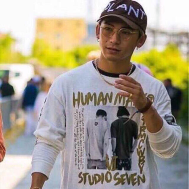 HUMAN MADE×STUDIO SEVEN ゴールド　ロンT