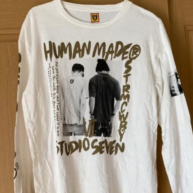 HUMAN MADE×STUDIO SEVEN ゴールド　ロンT