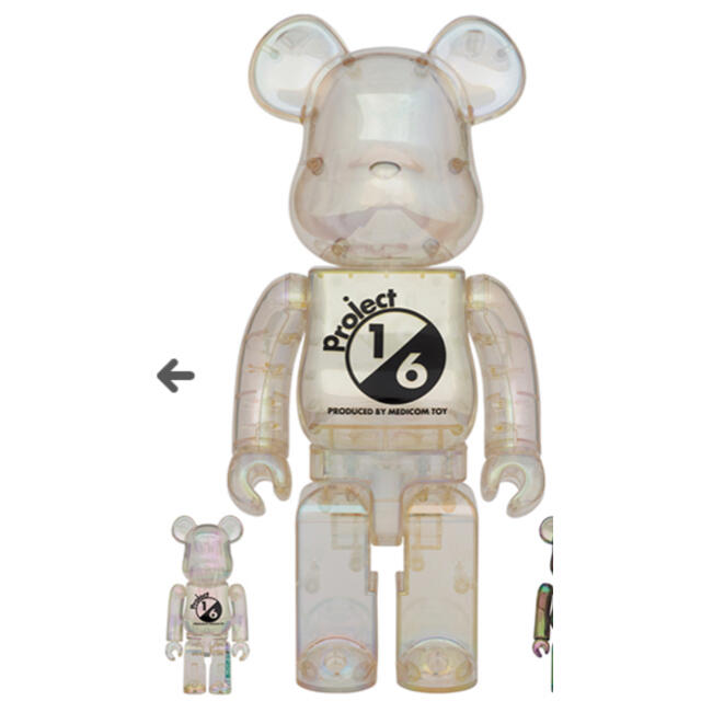 全高約70mm280mmカラーBE@RBRICK CLEAR CHROME Ver. 100％ & 400％