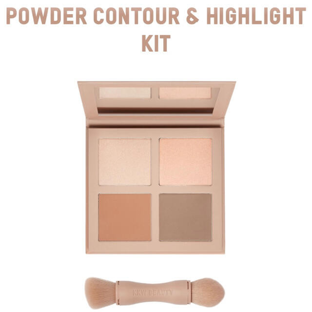 ★KKW Beauty★パウダー ハイライト チーク パレット★Light★ コスメ/美容のベースメイク/化粧品(フェイスカラー)の商品写真