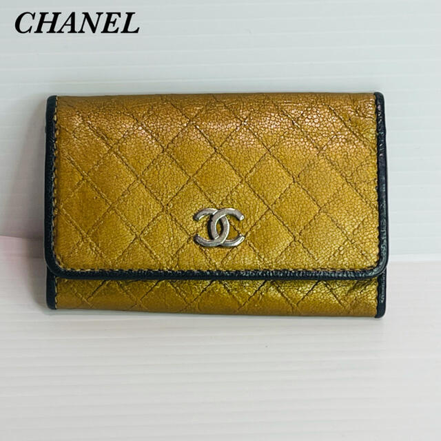 CHANEL(シャネル)の(訳あり) シャネル　ビコローレ　6連フック　キーケース　ゴールド レディースのファッション小物(キーケース)の商品写真