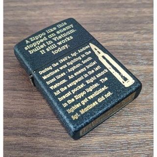 ジッポー(ZIPPO)のZIPPO ベトナム戦争 弾丸 ブラック クラックル レプリカ 2015年製(タバコグッズ)