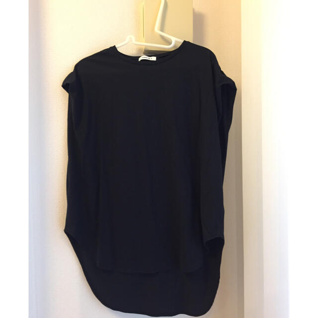 MADISONBLUE(マディソンブルー)のコットンシルクTシャツ  ブラック メンズのトップス(Tシャツ/カットソー(半袖/袖なし))の商品写真