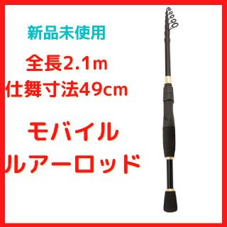 新品未使用 カーボン素材 振出シーバスロッド 6.9f(ロッド)