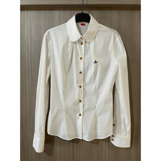 ヴィヴィアンウエストウッド(Vivienne Westwood)のヴィヴィアンウエストウッド　イタリア製　長袖白シャツ(シャツ/ブラウス(長袖/七分))