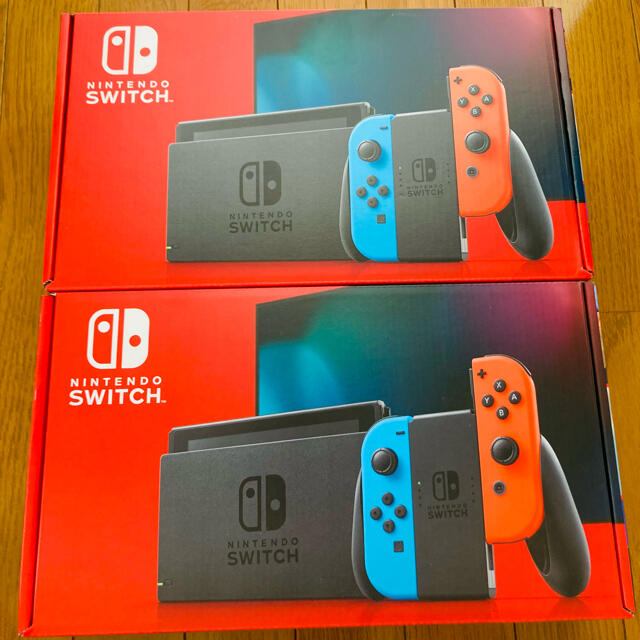 Nintendo Switch - 【新品】Nintendo Switch ネオンレッド2台まとめ売り