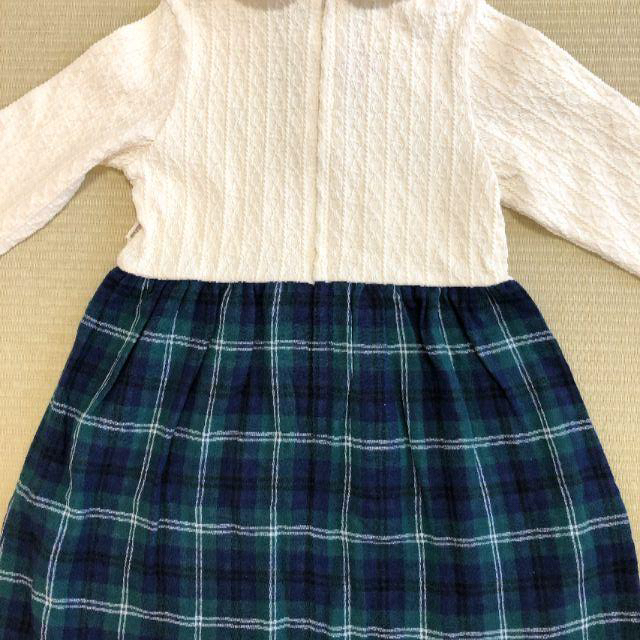 mikihouse(ミキハウス)の新品　ミキハウス　長袖　ワンピース　120 キッズ/ベビー/マタニティのキッズ服女の子用(90cm~)(ワンピース)の商品写真