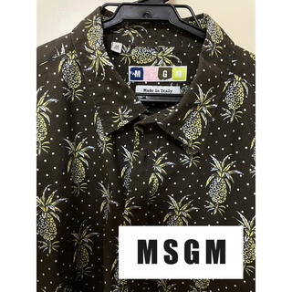 エムエスジイエム(MSGM)のMSGM 美品　総柄シャツ　サイズ40 正規品(シャツ)