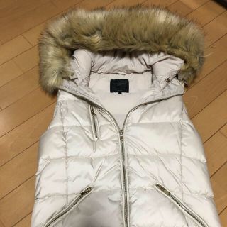 ザラ(ZARA)の美品！！ザラ ダウンベスト ファー 取り外し可能 (ダウンベスト)