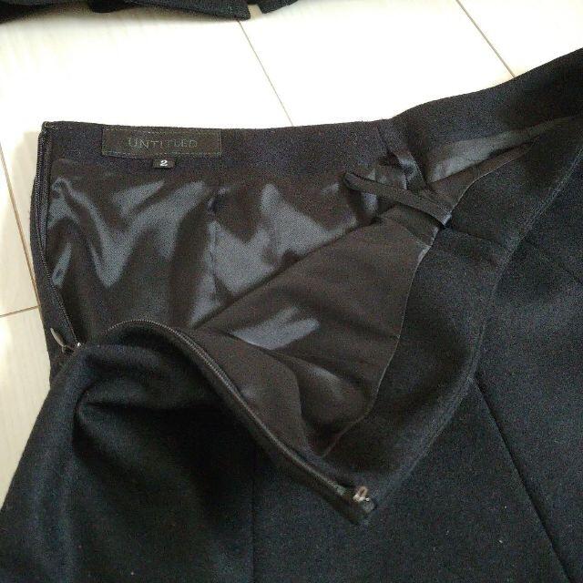 UNTITLED(アンタイトル)のUNTITLED スカートスーツ ブラック フォーマル レディースのフォーマル/ドレス(スーツ)の商品写真