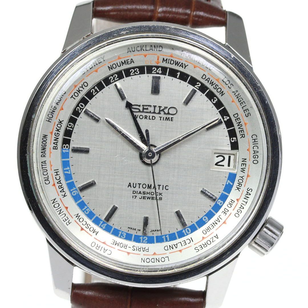 【SEIKO】セイコー ワールドタイム 東京オリンピックモデル 6217-7000 自動巻き メンズ【ev20】