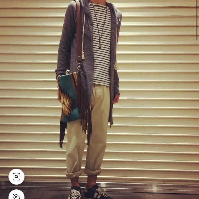 値下げ♡goa men's＊フードトッパー＊秋服＊ネイビー＊