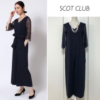 スコットクラブ(SCOT CLUB)の【クリーニング済】SCOTCLUB系列　レーススリーブオールインワン(オールインワン)