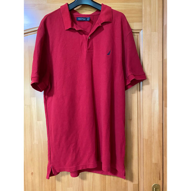 NAUTICA(ノーティカ)のNAUTICA ノーティカ　ポロシャツ XL 赤 メンズのトップス(ポロシャツ)の商品写真