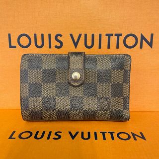 ルイヴィトン(LOUIS VUITTON)のLOUIS VUITTON ルイヴィトン ダミエ 二つ折り がま口 財布(財布)