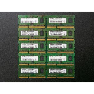 10枚組 ノートPC用メモリ SanMax PC3L-12800S 4GB 中古の通販 by 中古 ...