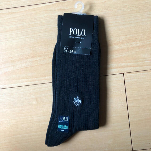 POLO RALPH LAUREN(ポロラルフローレン)のPOLO 靴下 メンズビジネスソックス 紺色 メンズのレッグウェア(ソックス)の商品写真