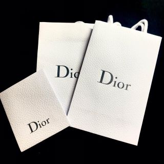 ディオール(Dior)の【Dior】新品未使用ショッパー 縦長 ギフトバッグ 3点セット(ショップ袋)