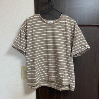 【サマーセール！】Tシャツ ボーダー ベージュ(Tシャツ/カットソー(半袖/袖なし))