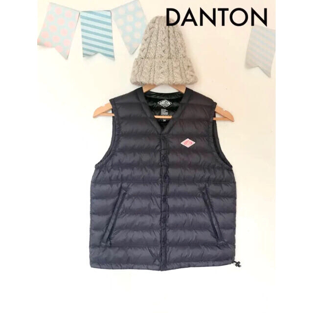 新規購入 pekoさん専用⭐︎美品⭐︎DANTON⭐︎Vネックダウンベスト 34 