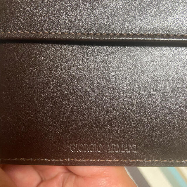 Giorgio Armani(ジョルジオアルマーニ)のジョルジオ・アルマーニ　二つ折り財布　未使用 メンズのファッション小物(折り財布)の商品写真
